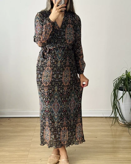 پیراهن مجلسی پلیسه بهارک