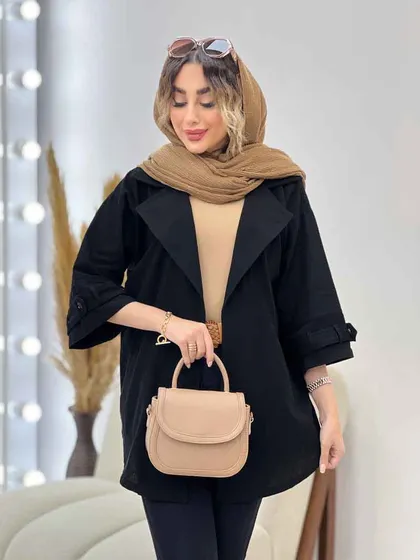 مانتو پشت دو پاگن دو جیب