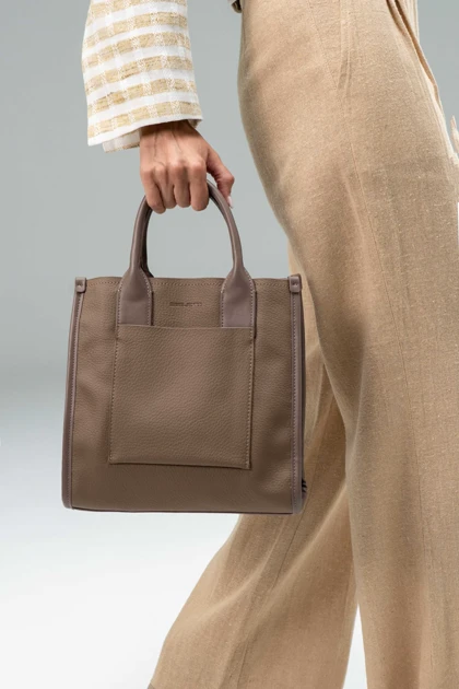 کیف دستی زنانه چرم مصنوعی دسته دار دیوید جونز DAVIDJONES