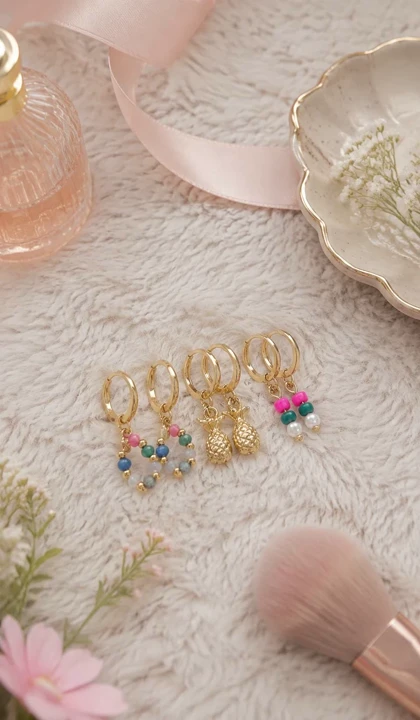 گوشواره زنانه آی ام کد Z-HB175 مجموعه 3 عددی
