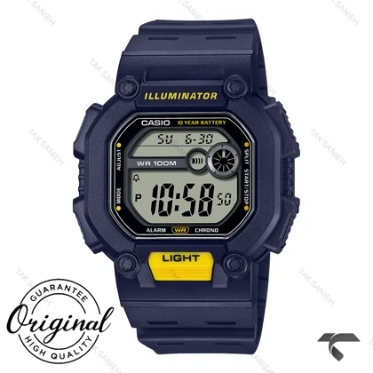ساعت کاسیو مردانه W-737H-2AV اصل سرمه ای Casio-11949-G
