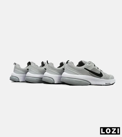 کفش کتانی بزرگ پا طوسی مشکی NIKE zoom