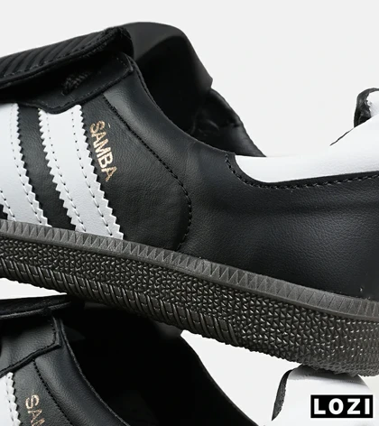 کفش کتانی مردانه و زنانه مشکی سفید ADIDAS Samba LT