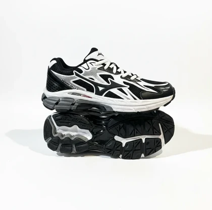 کفش کتانی میزانو هالو میکس مشکی سفید کد 295058