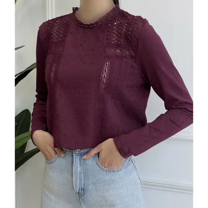 بلوز ترکیبی 17704