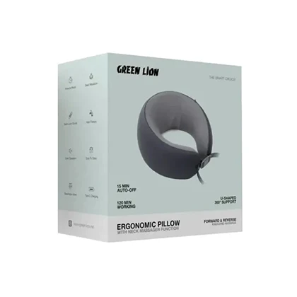 ماساژور گردن گرین لاین مدل GREEN LION ERGONOMIC PILLOW GL-MG29 GN29ERNECK