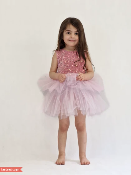 پیراهن پولک صورتی