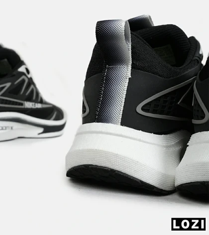 کفش کتانی مردانه مشکی طوسی NIKE zoom X