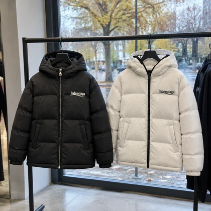 کاپشن ضد آب داخل پشمی Balenciaga-سفید