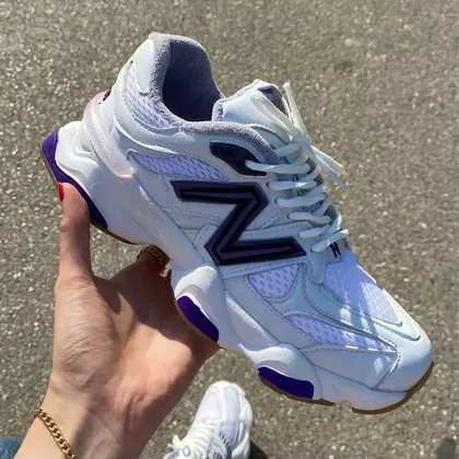 نیوبالانس 9060 سفید بنفش New Balance 9060
