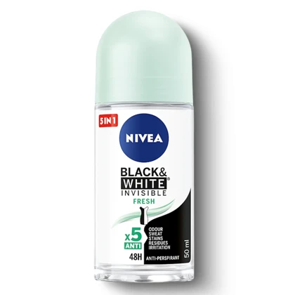 رول ضد تعریق زنانه نیوآ, مدل Black & White Fresh 48H حجم 50ml