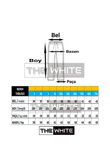 شلوار گرمکن سایز بزرگ the-white the-white