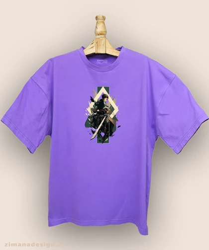 تیشرت لش مردانه و زنانه طرح اتک آن تایتان شخصیت ارن نیگر کد 928