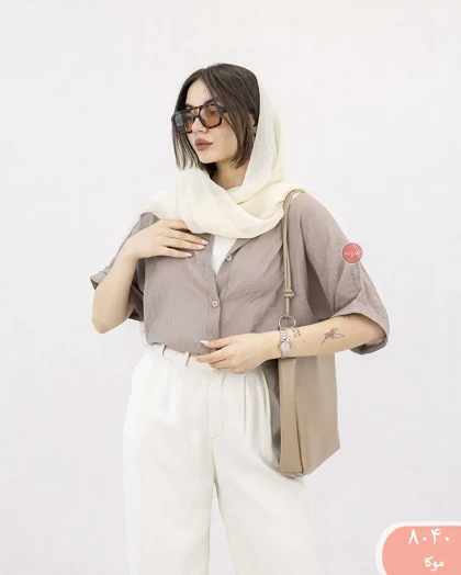 شومیز باکسی آرنوشا 8040