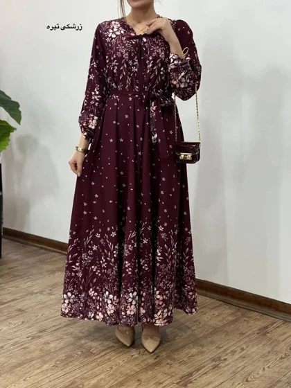 پیراهن بلند سوپر کلوش مهتاب کد 5930