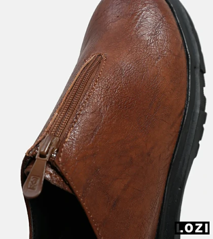 کفش کتانی مردانه قهوه ای BERSHKA مدل 6235