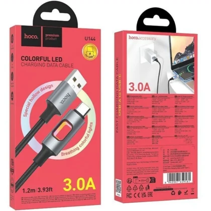 کابل تایپ سی هوکو Hoco مدل U144 توان 27 وات 1.2 متر