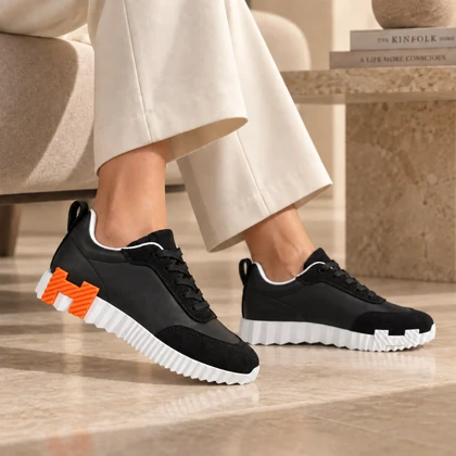 کتانی هرمس مشکی کد 2354 / HERMES SNEAKERS