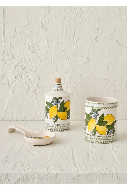 روغن‌ریز Bella Maison مدل Lemoncello سرامیکی - چندرنگ