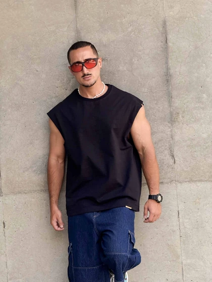 رکابی حلقه‌ای وست ساده مشکی PEDRO