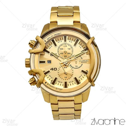 ساعت دیزل مردانه براوو تمام طلایی 105974