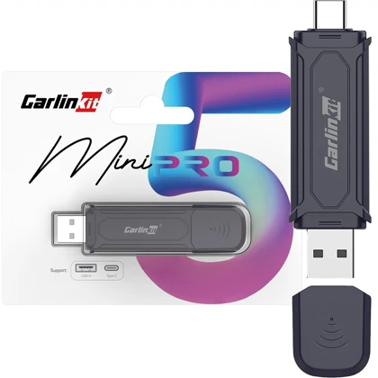 آداپتور بی سیم اندروید اتو و apple carplay کارلینکیت مدل GARLIN MINI SE Pro