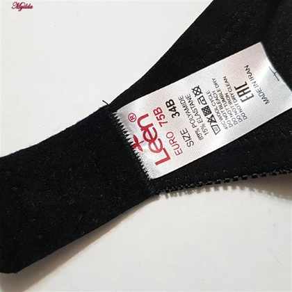سوتین زنانه پرسی فنردار طرح پروانه مشکی لین کد 4680-744