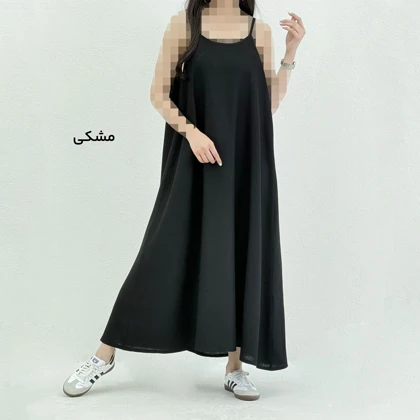پیراهن بلند لینن زنانه بندی | آی بولک