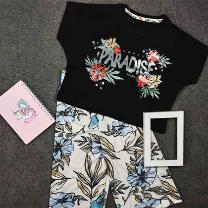 کراپ شلوارک دخترانه PARADISE