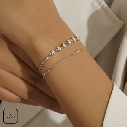 دستبند نقره کد 351237