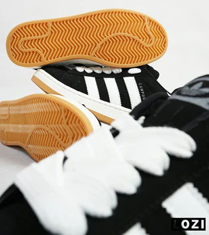 کفش کتانی مردانه مشکی سفید ADIDAS Campus