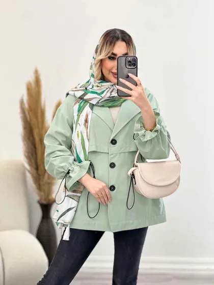 مانتو لینن ژیله دار دلوین