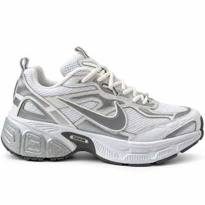 کتانی اسپرت مردانه مدل نایک Nike V5K رنگ سفید طوسی کد 51507