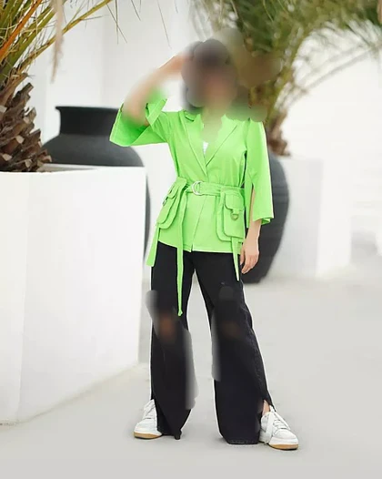 شومیز مانتویی رز