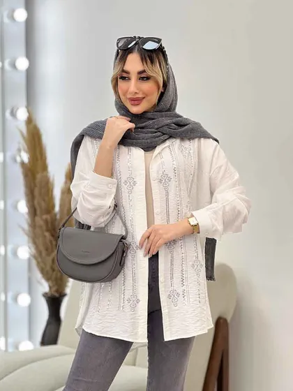 شومیزی جلو پولک دوزی