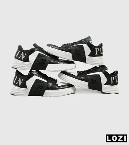 کفش اسنیکرزمشکی سفید PHILIPP PLEIN