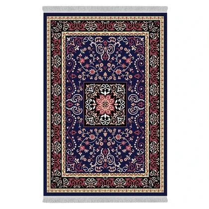فرشینه از جنس پارچه هازان مخمل ترک طرح سنتی و مدرن برند دفه کد DAMG617