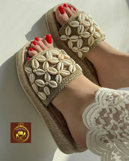 صندل دمپایی زنانه طبی کنفی