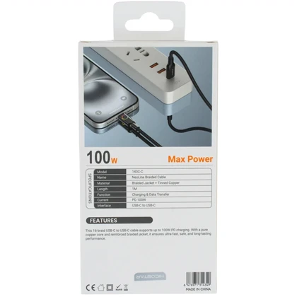 کابل تایپ سی 100 وات هایکو استار Hicostar مدل 143C-C طول 1 متر
