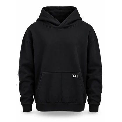 هودی اسپرت یل مدل CN-Yal-26089 مشکی