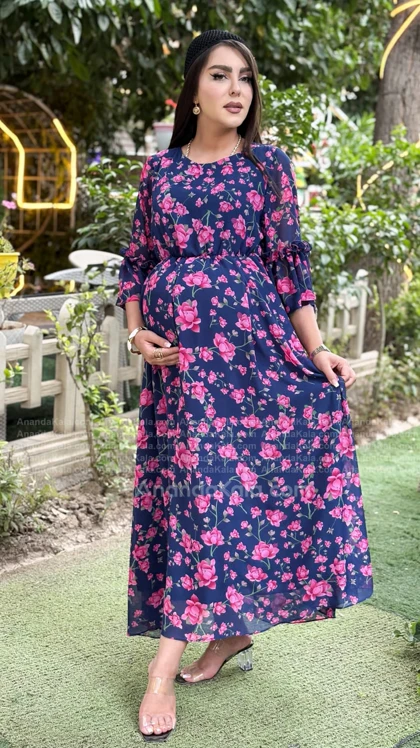 پیراهن بارداری گلرو