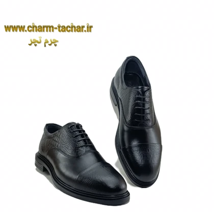 کفش مردانه رسمی چرم طبیعی کروکو کد 126