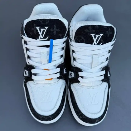 کفش لویی ویتون سوپر مستر مشکی سفید Louis Vuitton Super Master Black White
