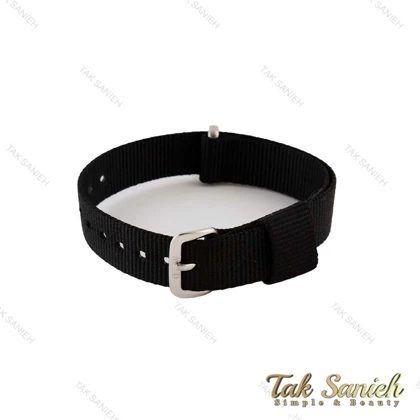 بند ساعت دنیل ولینگتون زنانه برزنتی مشکی نقره ای DW-Strap-4831-L