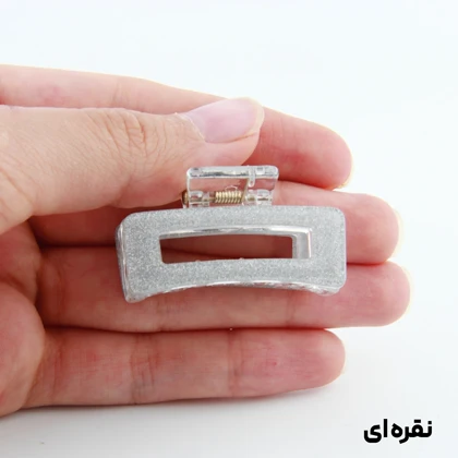 کلیپس دخترانه مدل مستطیل خطی شاین دار