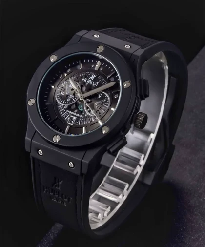 ساعت مردانه هابلوت اسکلینتون تمام مشکی