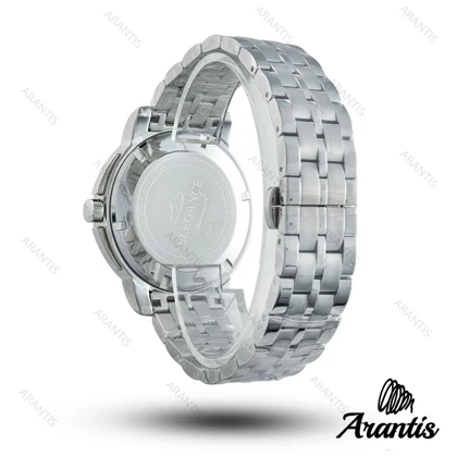 ساعت مردانه الگانس diamond سیلور صفحه تیفانی m-10239