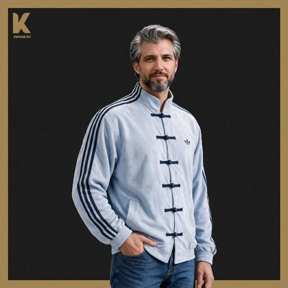 کاپشن آدیداس آبی