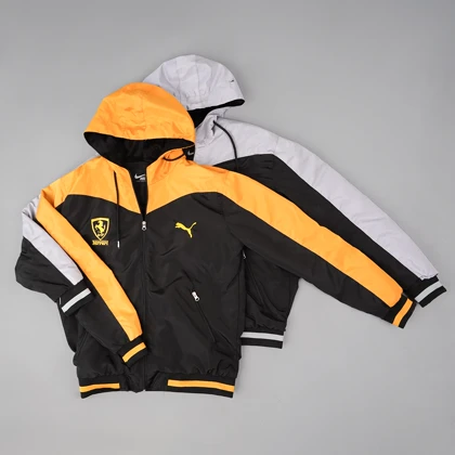 کاپشن مشکی زرد مردانه مدل Ferrari ویژه