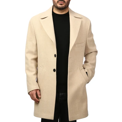 پالتو فوتر بلند مردانه مدل 61664